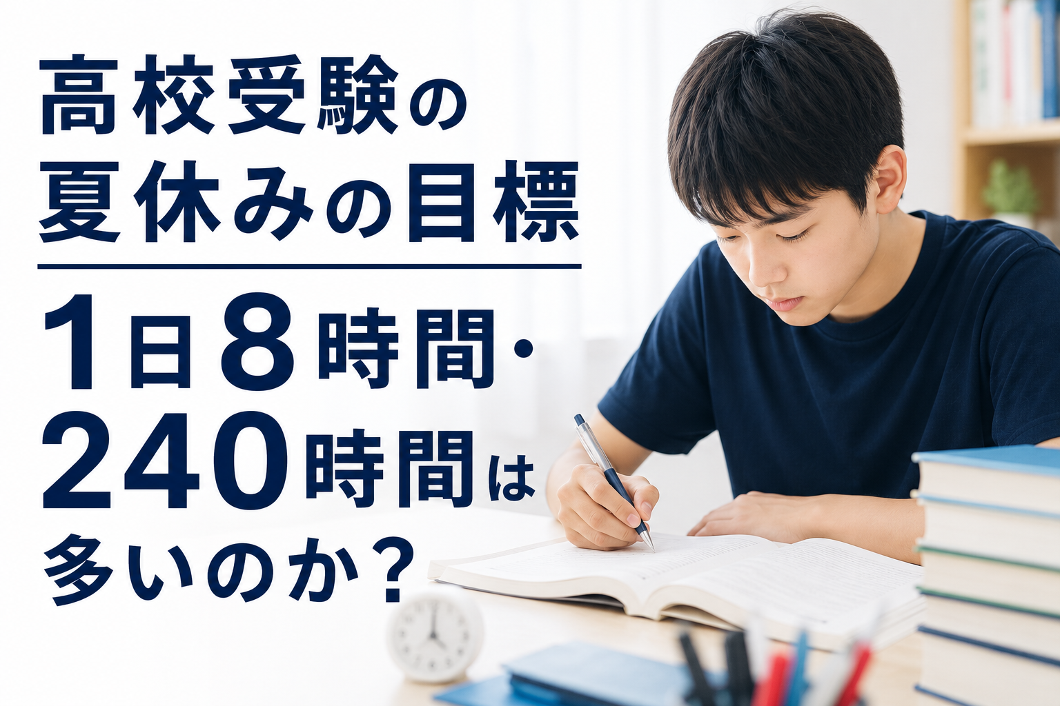 高校受験 夏休み 勉強時間
